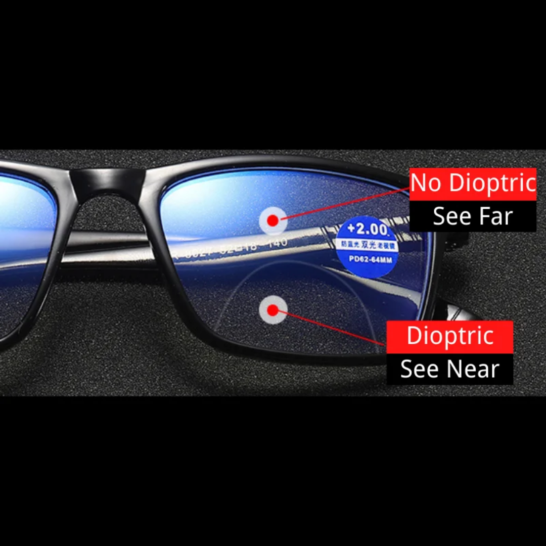 Des lunettes de lecture avec zoom.